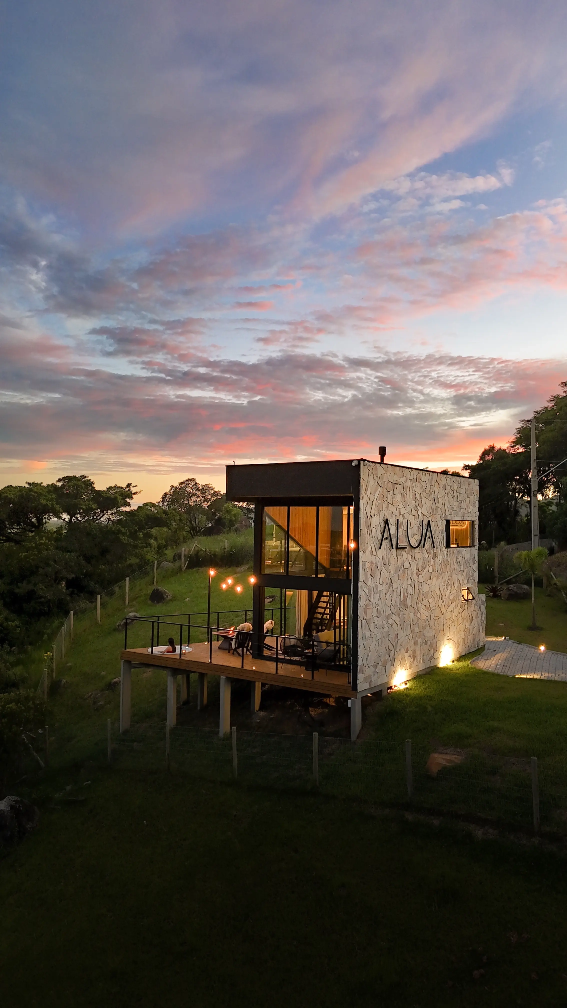Cabana Alua vista aérea
