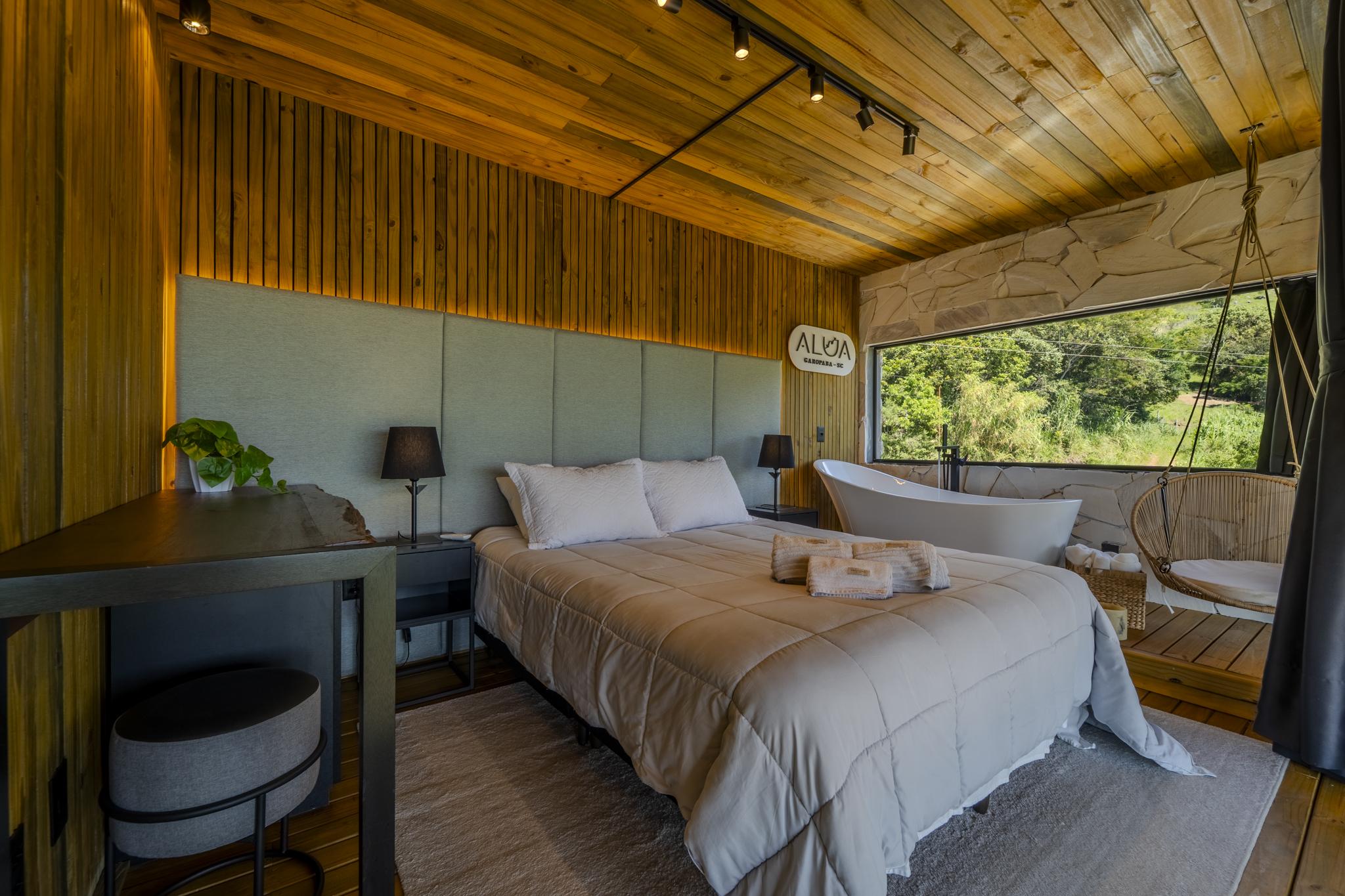 Interior da Cabana Alua